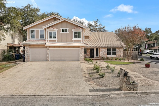 front facade featuring a garage