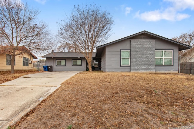 view of ranch-style home