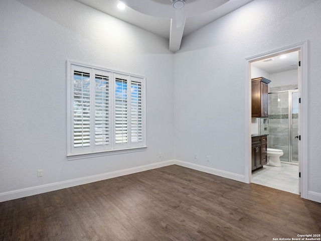 unfurnished room featuring wood-type flooring