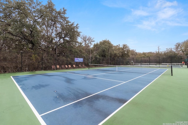 view of tennis court