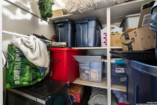 view of storage room