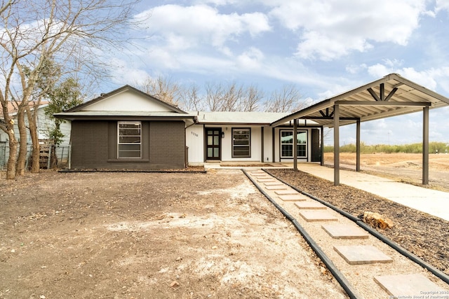 view of front of home