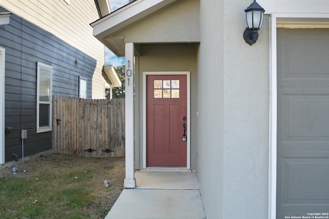 view of entrance to property