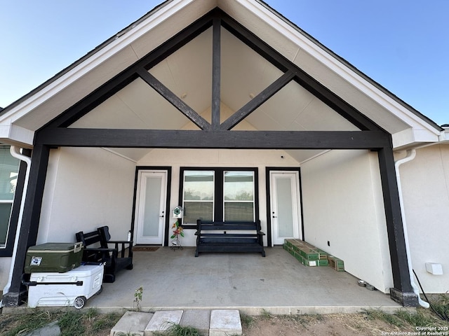 exterior space featuring a patio