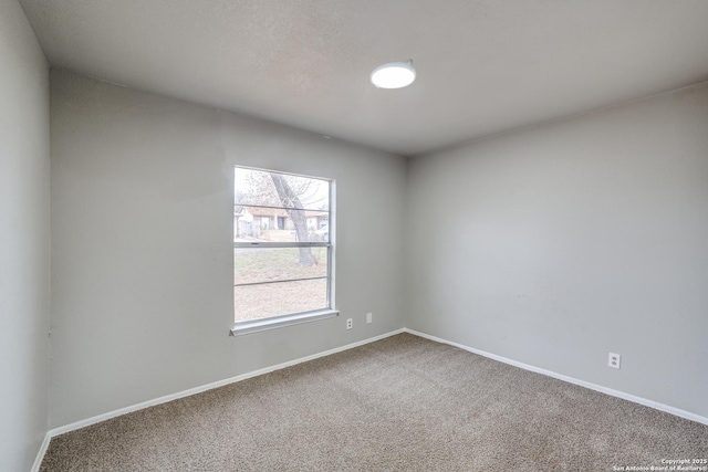 view of carpeted empty room