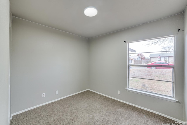 view of carpeted empty room