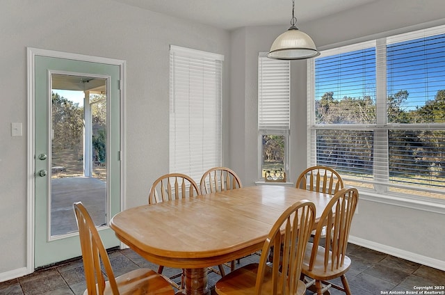 view of dining room