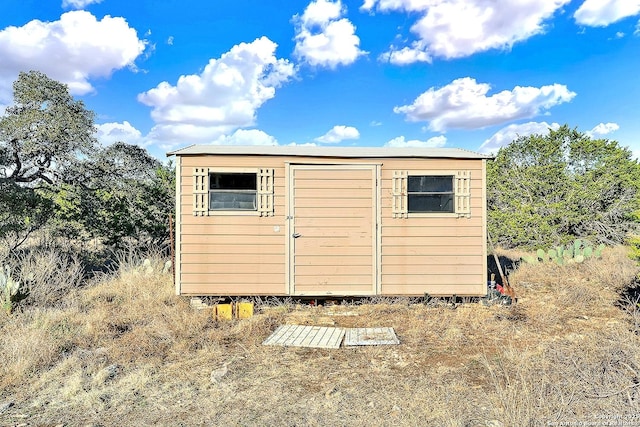 view of outdoor structure