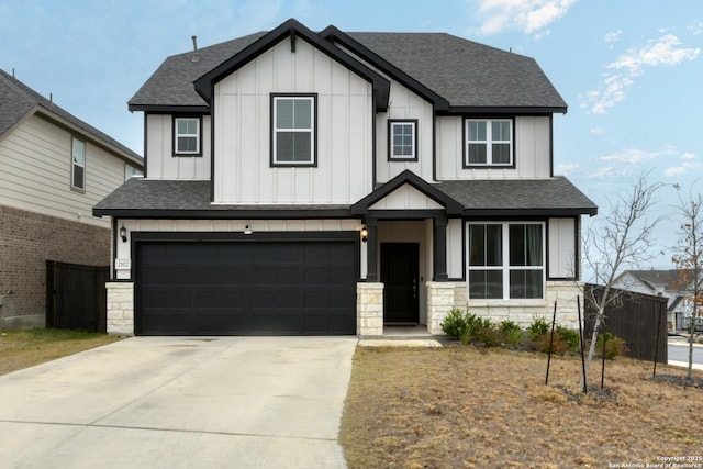 view of front of home featuring a garage