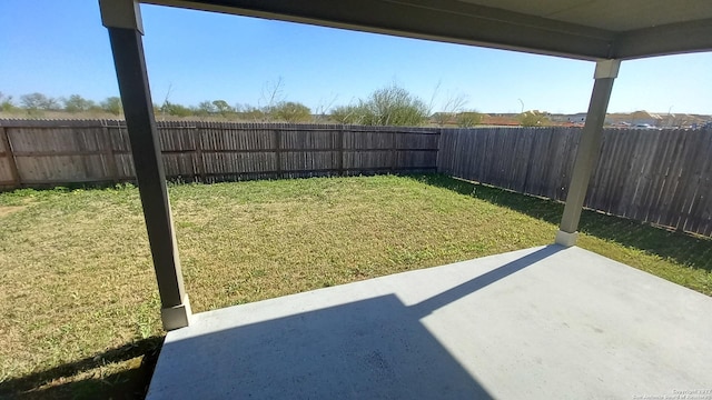 view of yard featuring a patio