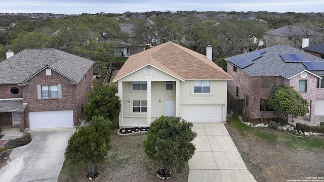 front facade featuring a garage