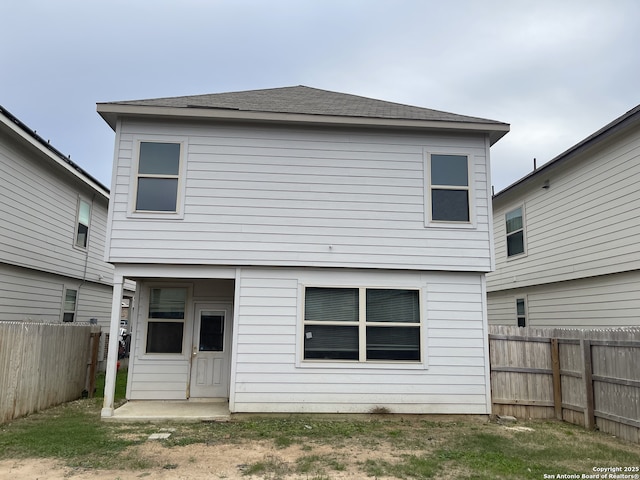 view of back of property