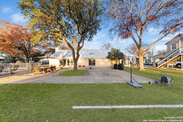 exterior space with a patio