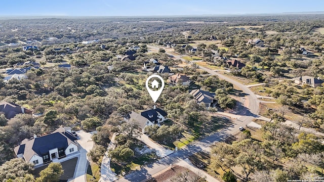 bird's eye view with a residential view