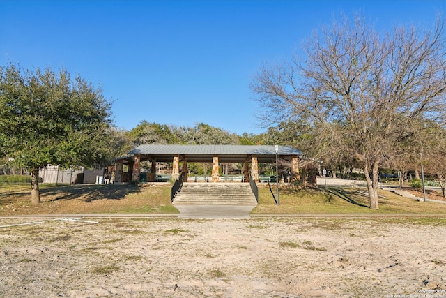 surrounding community with a gazebo