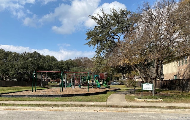 view of jungle gym