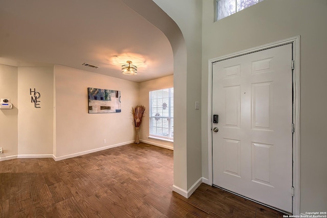 entrance foyer featuring hardwood / wood-style floors