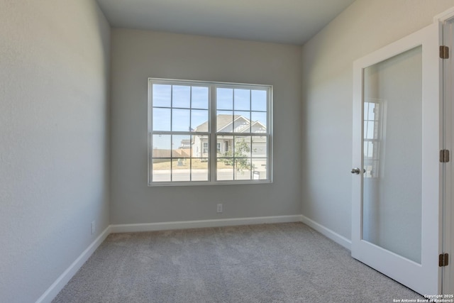 view of carpeted empty room