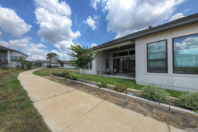 exterior space with a patio