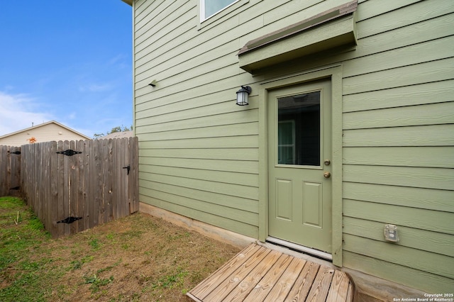 view of property entrance