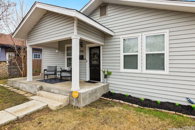 view of front of home with covered porch