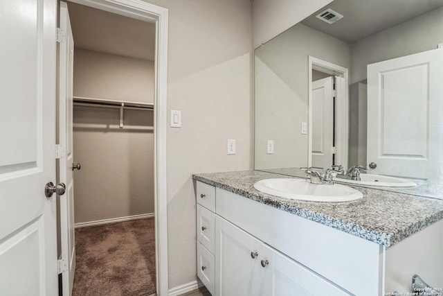 bathroom with vanity