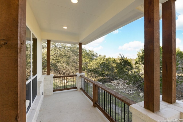 view of balcony