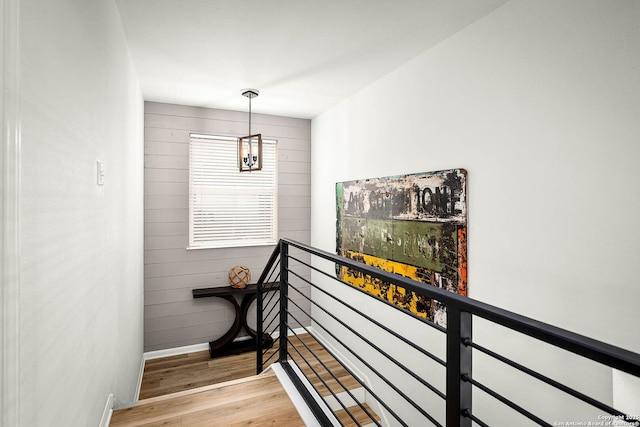 interior space with hardwood / wood-style flooring