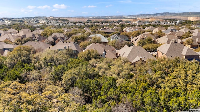 aerial view featuring a residential view