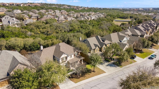 bird's eye view with a residential view