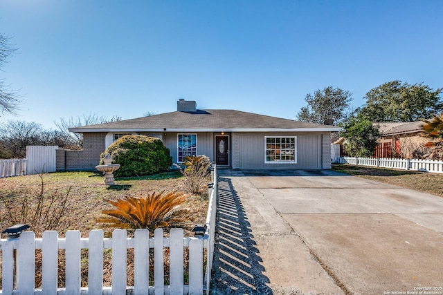 view of ranch-style house