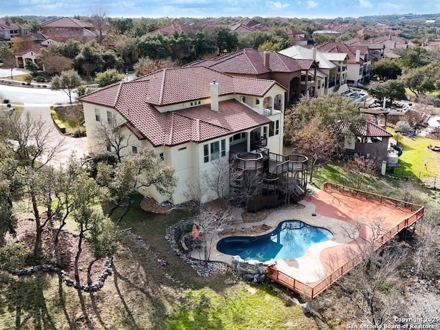 birds eye view of property