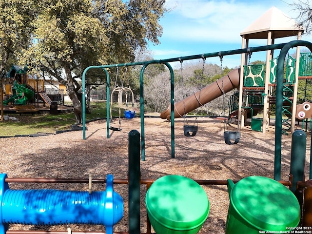 view of jungle gym