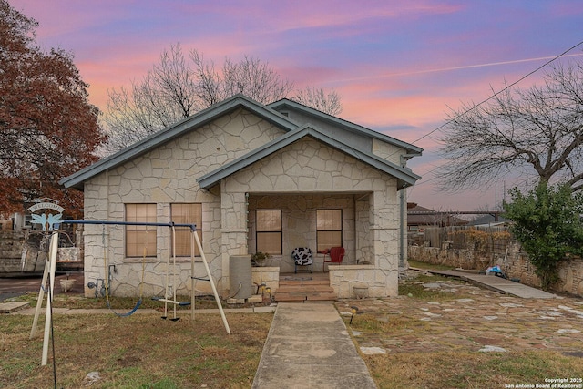 view of bungalow-style home