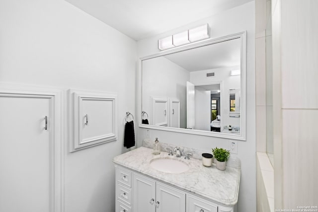 bathroom with vanity