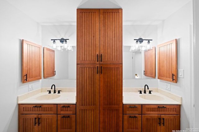 bathroom with vanity