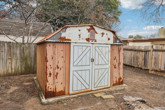 view of outdoor structure