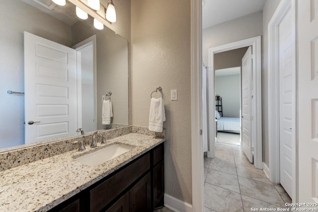 bathroom with vanity