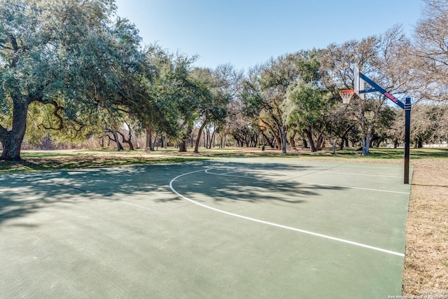 view of basketball court featuring community basketball court