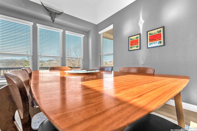 view of dining area