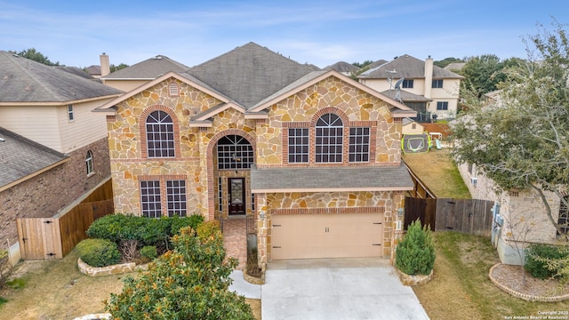 view of front of house featuring a garage