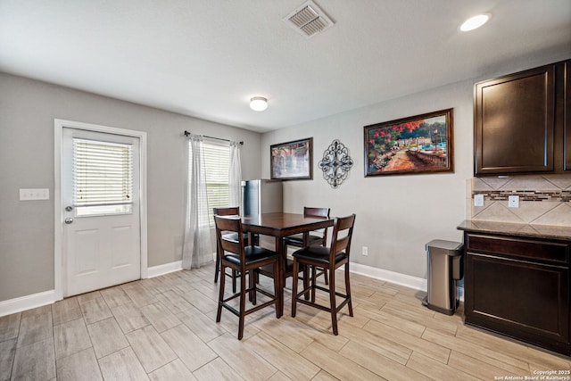 view of dining area