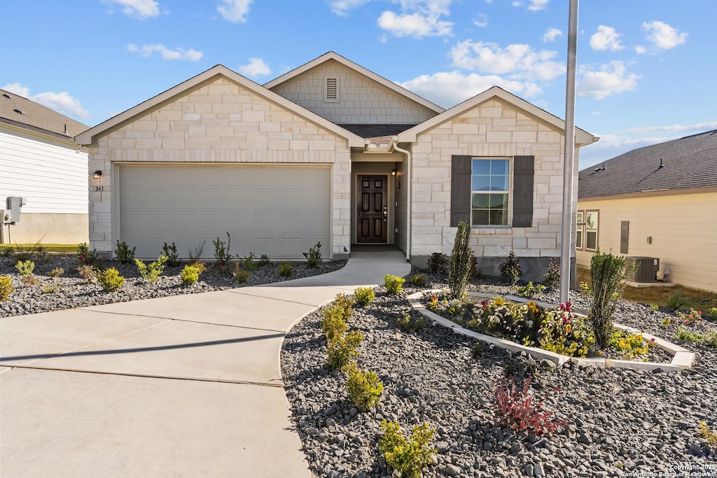 view of front of house featuring a garage