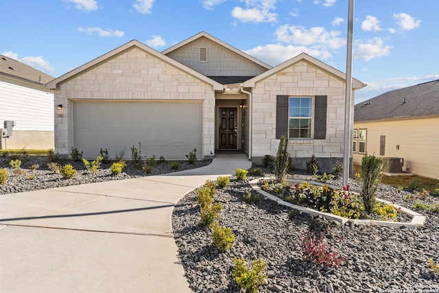 view of front of house featuring a garage