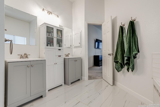 bathroom with vanity