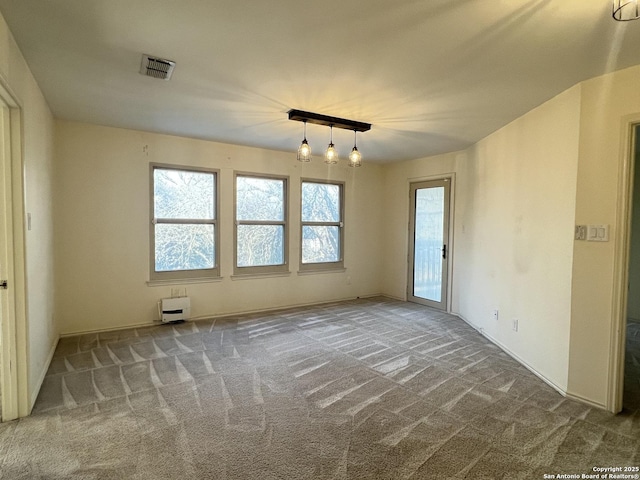 view of carpeted empty room