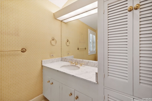 bathroom featuring vanity