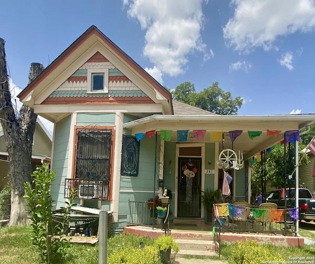 view of front of house with a porch