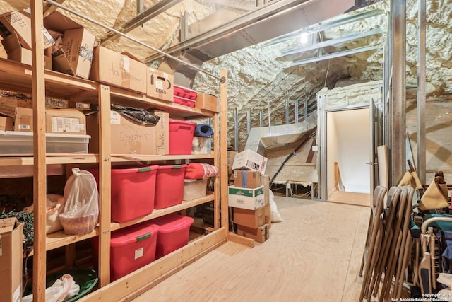 view of storage room