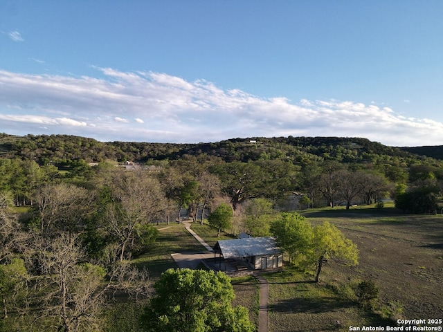 view of mountain feature featuring a rural view